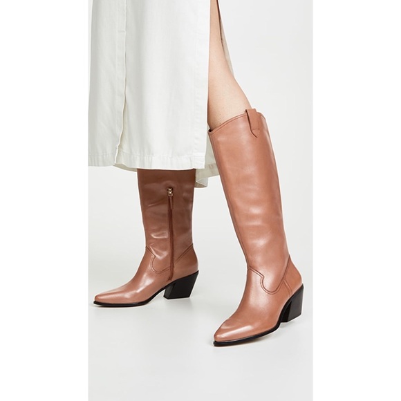 Villa Rouge Womens Ynez Knee High Calf Skin Boots - Picture 2 of 8